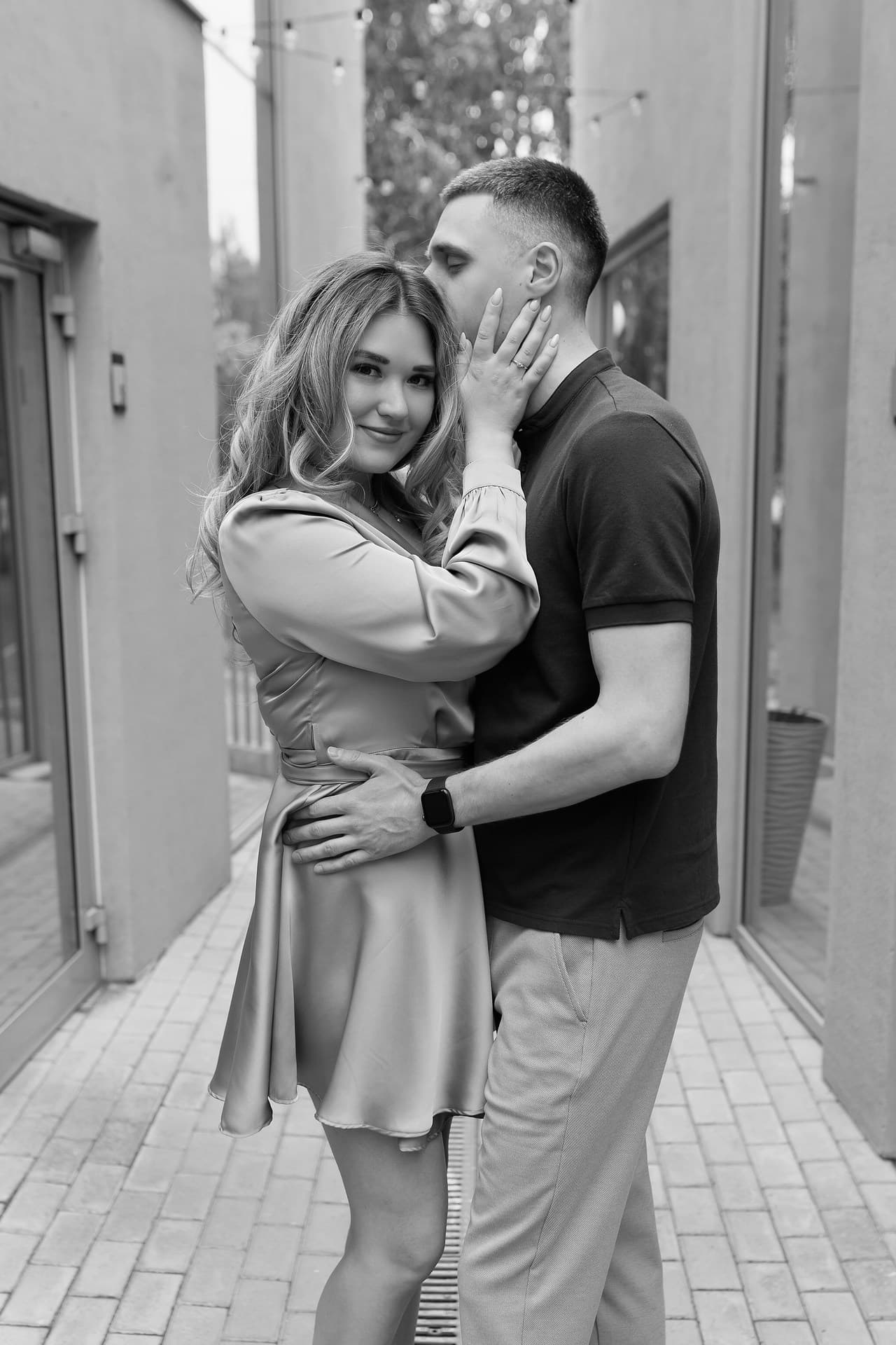 Максим и Татьяна в день съёмки love story
